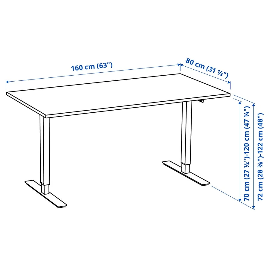 IKEA Trotten sit stand desk - photo 3