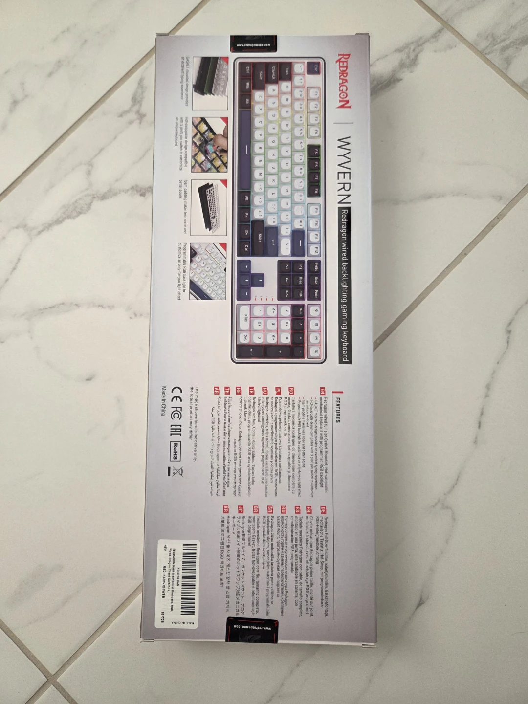 New Sealed Redragon Wyvern Backlighting Gaming Keyboard - photo 2