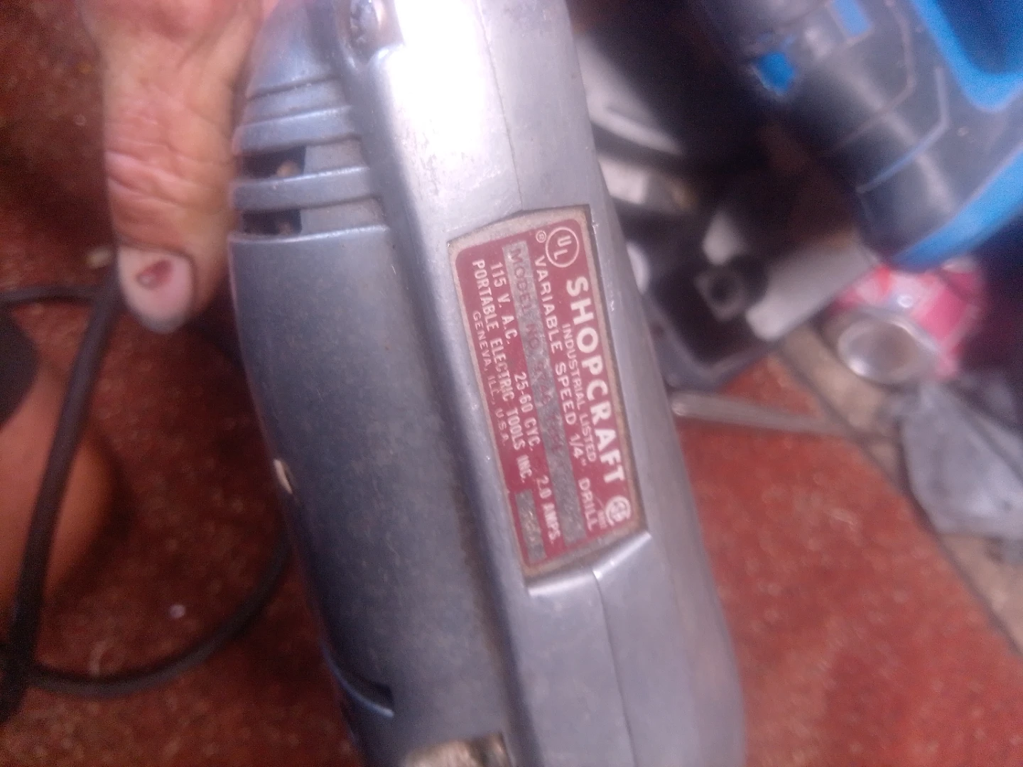 Shopcraft 1/4" Variable Speed Drill - photo 3