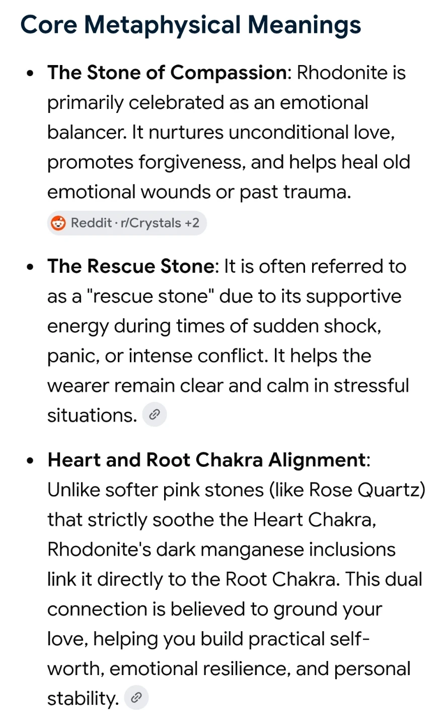 NEW! Rhodonite Gemstone Bracelet - photo 4