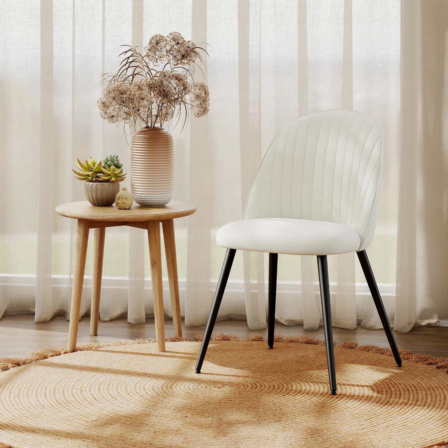 Brand new Set of 4 Upholstered Dining Chairs - photo 2
