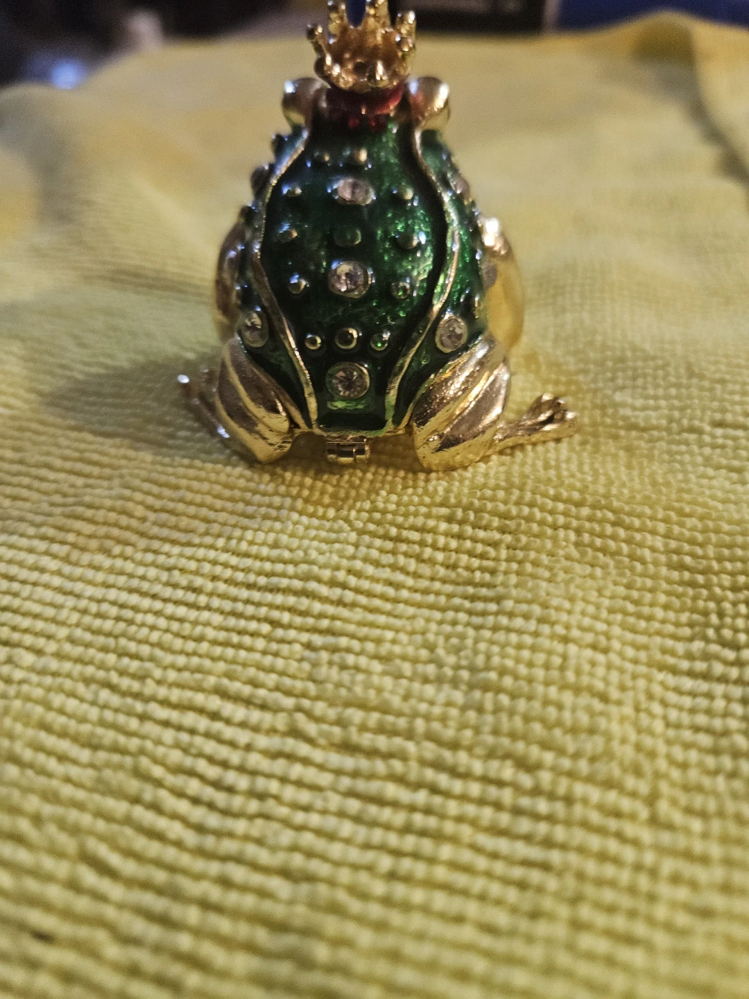 Jeweled Frog Trinket Box - photo 3