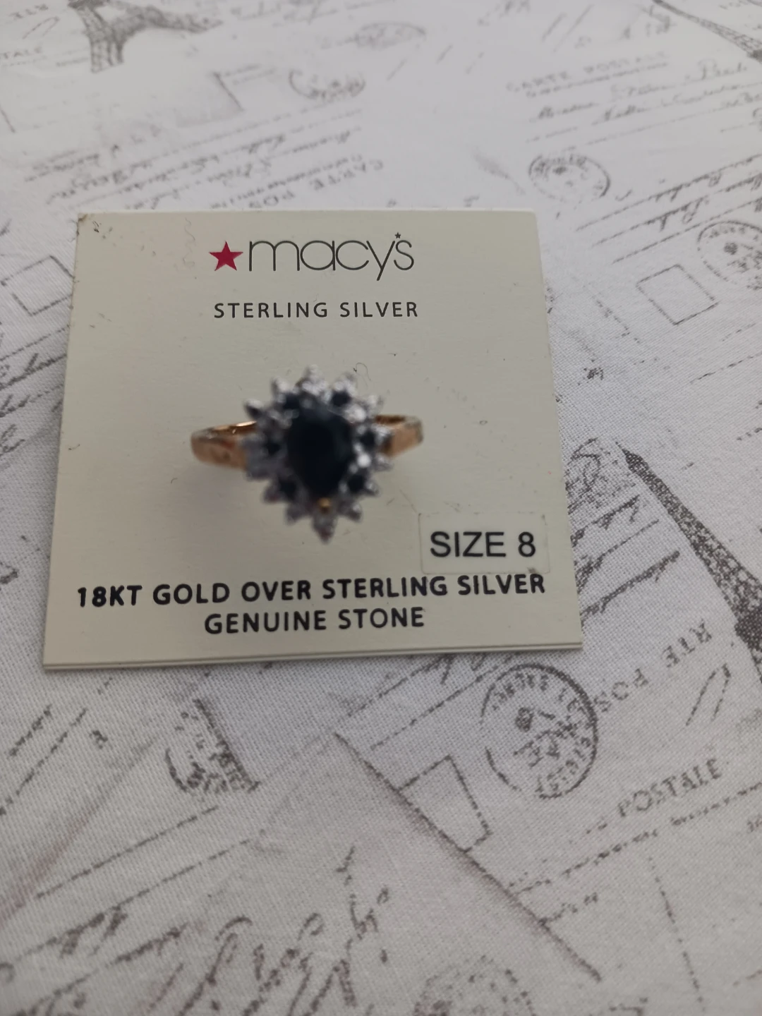 Macy's Sterling Silver Ring - Size 8
