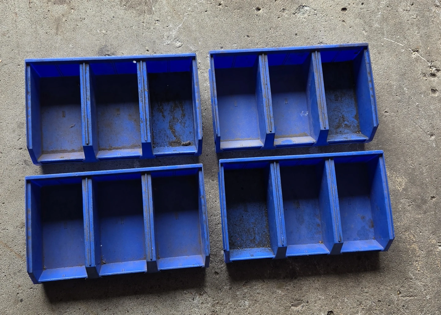 Set of 4 Blue Storage Bins - photo 2