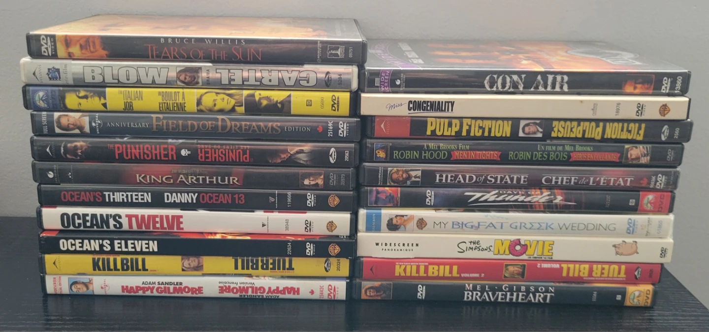 Assorted DVD Movies, buy individually or the lot