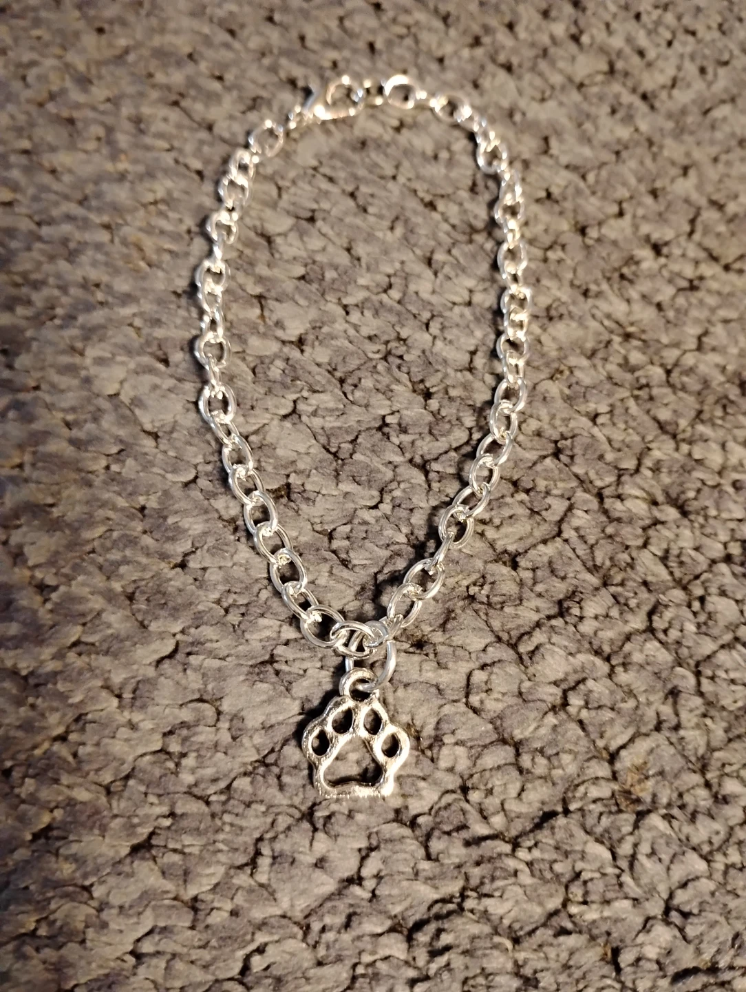 Silver Paw Print Charm Bracelet - photo 3