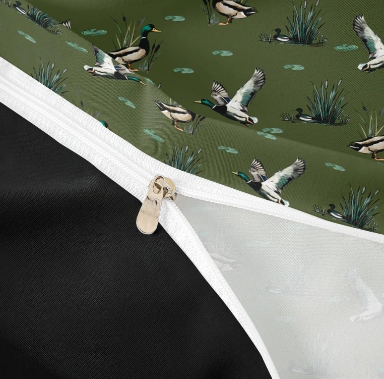 Queen Mallard Duck Comforter Set - Green - photo 5