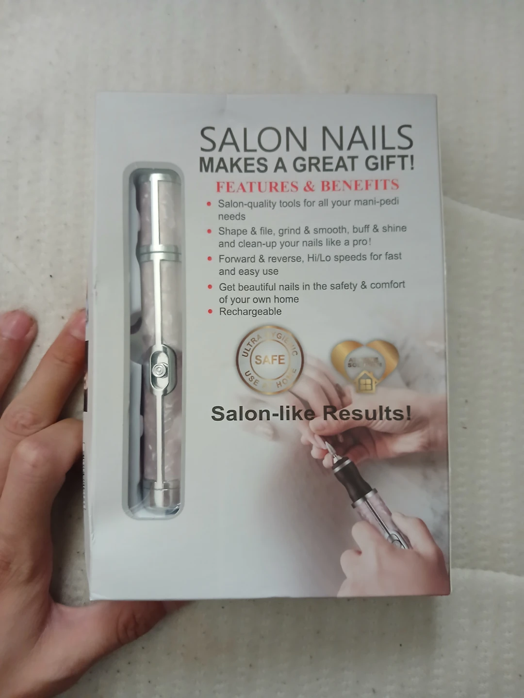Salon Nails Rechargeable Electric Manicure & Pedicure Tool