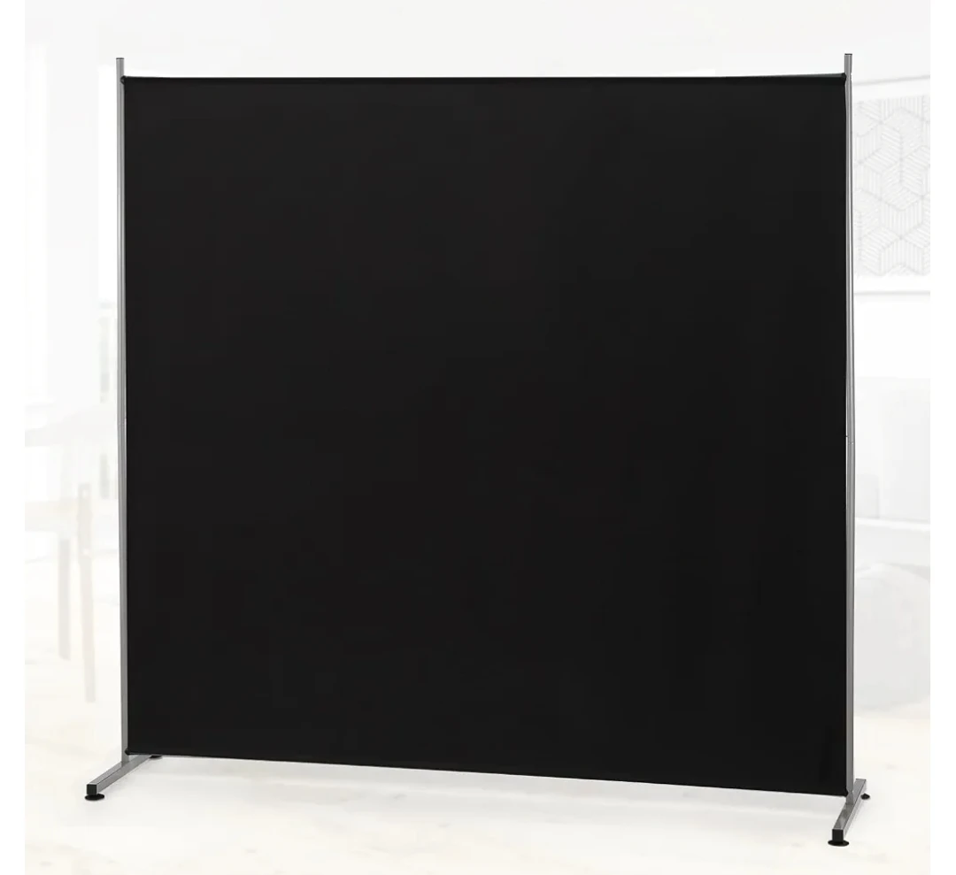 New Black Room Divider Screen - 71" Wide