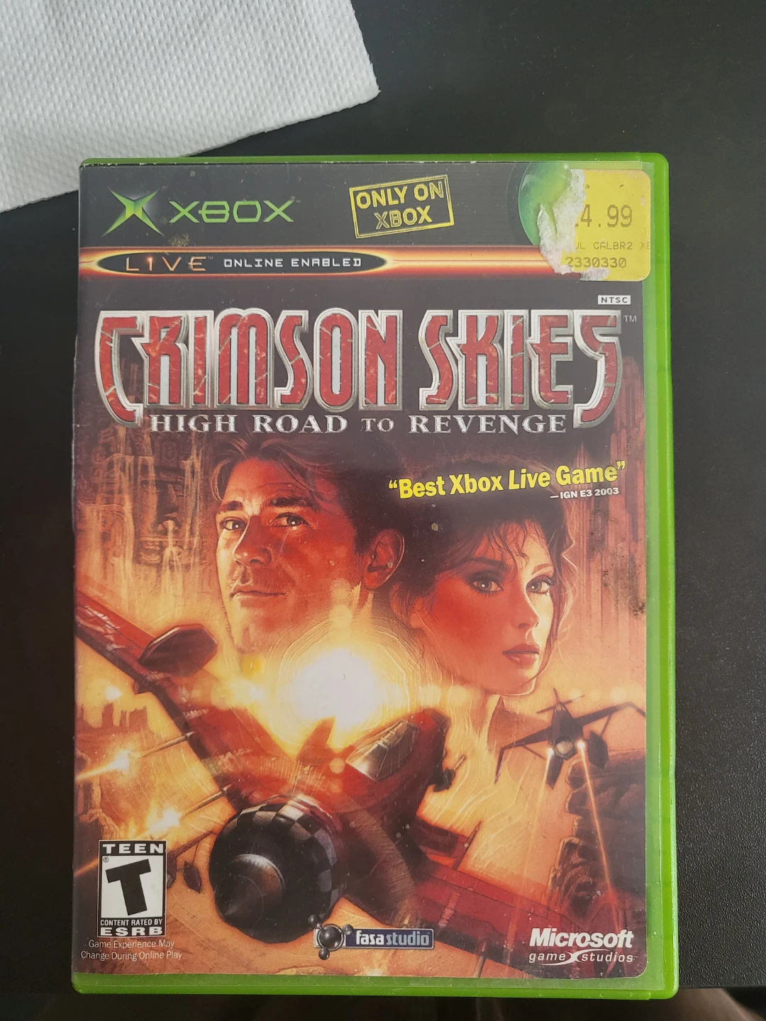 Crimson Skies XBOX $20 *Mint Condition*
