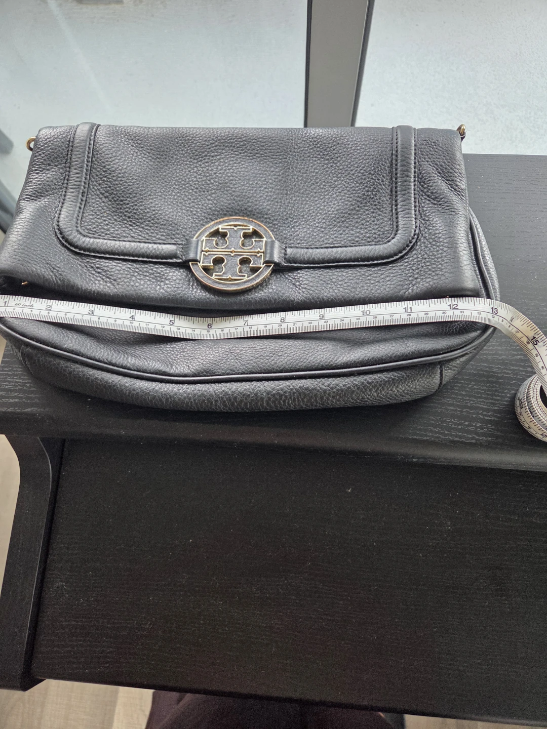 Tory Burch Black Leather Shoulder Bag