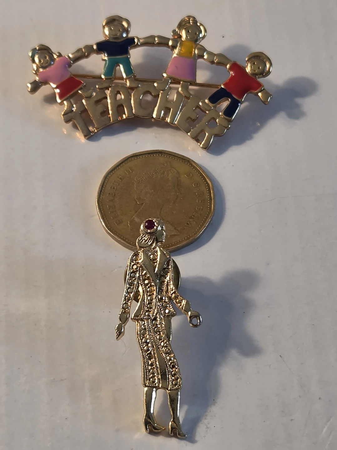 Teacher and Children Brooch Set - photo 3