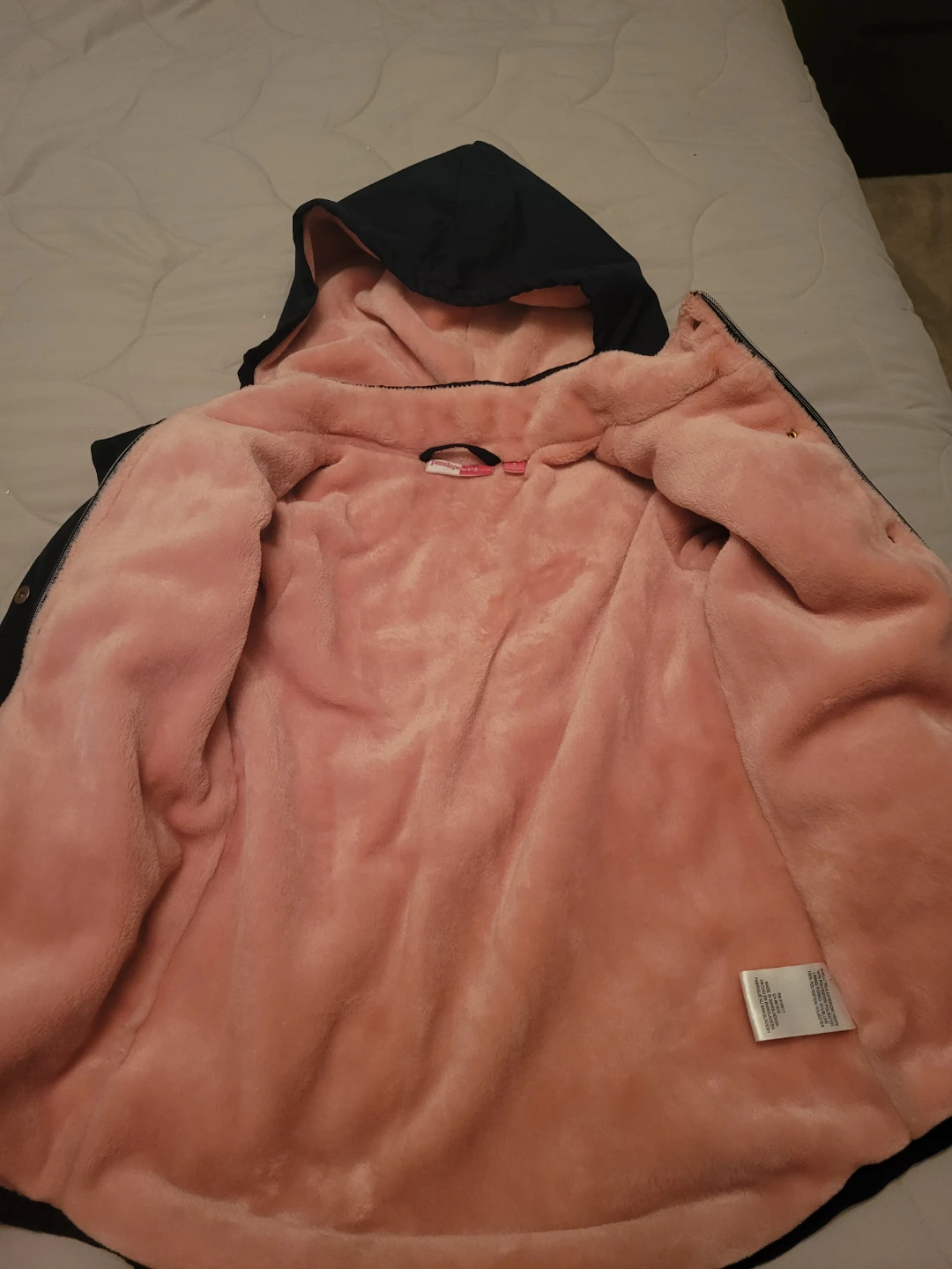 Girls' Navy & Pink Fleece Lined Fall/Spring Jacket Size 5 - photo 3