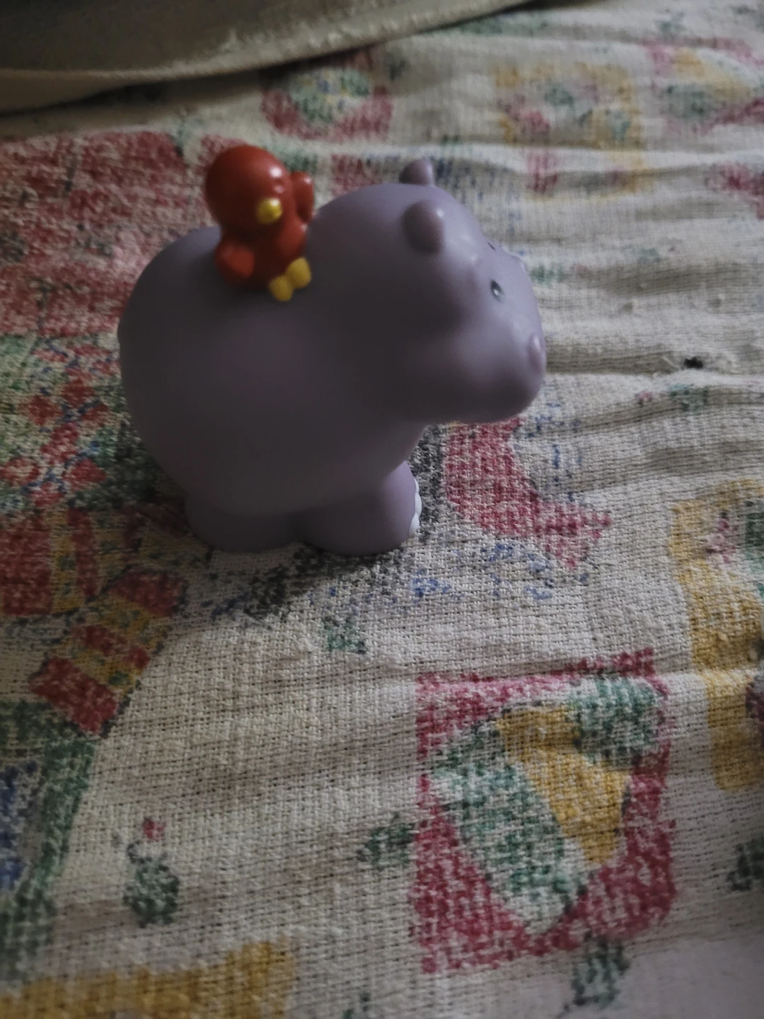 Fisher-Price Little People purple hippopotamus