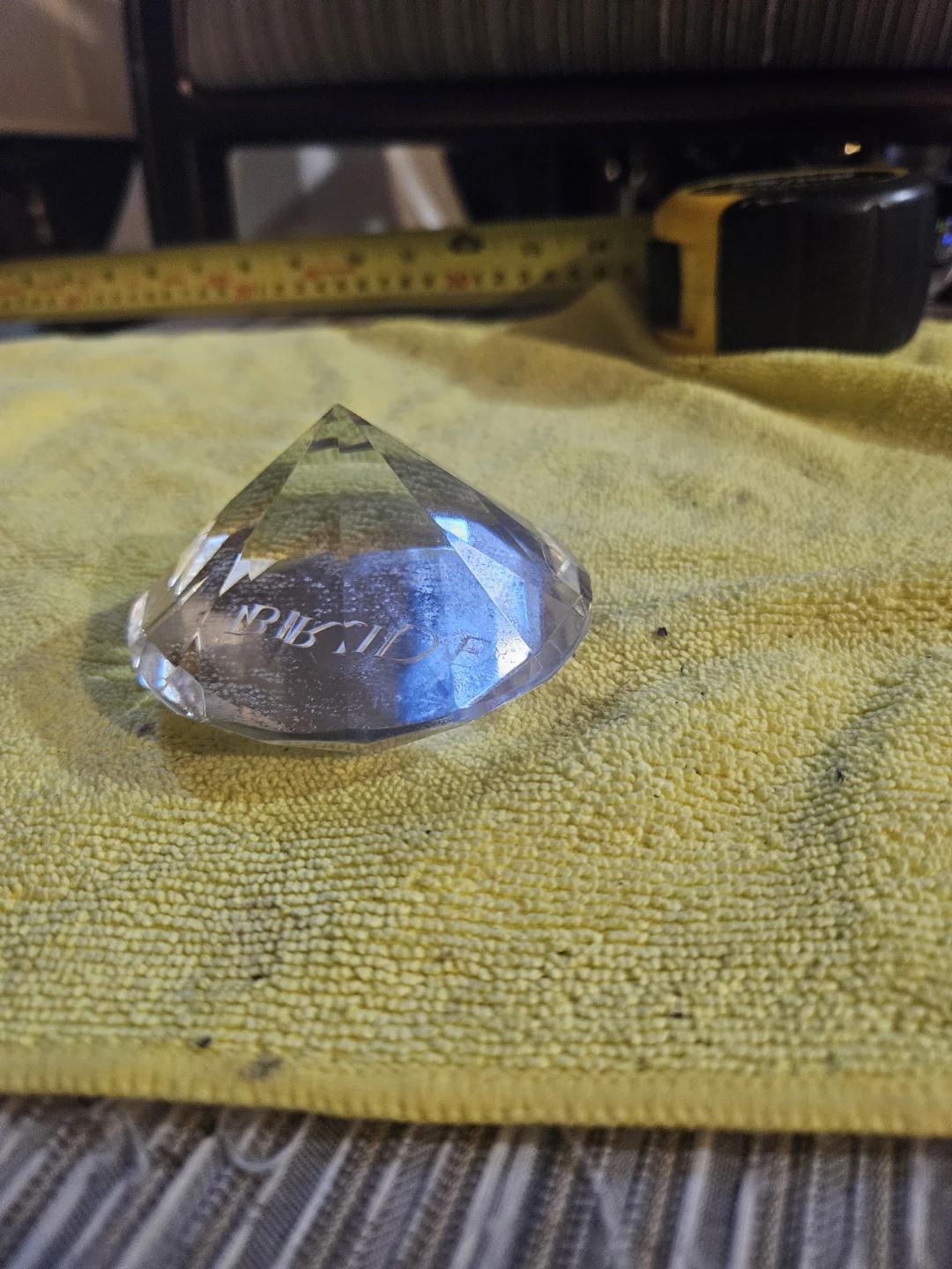 Crystal "BRIDE" Paperweight - photo 3