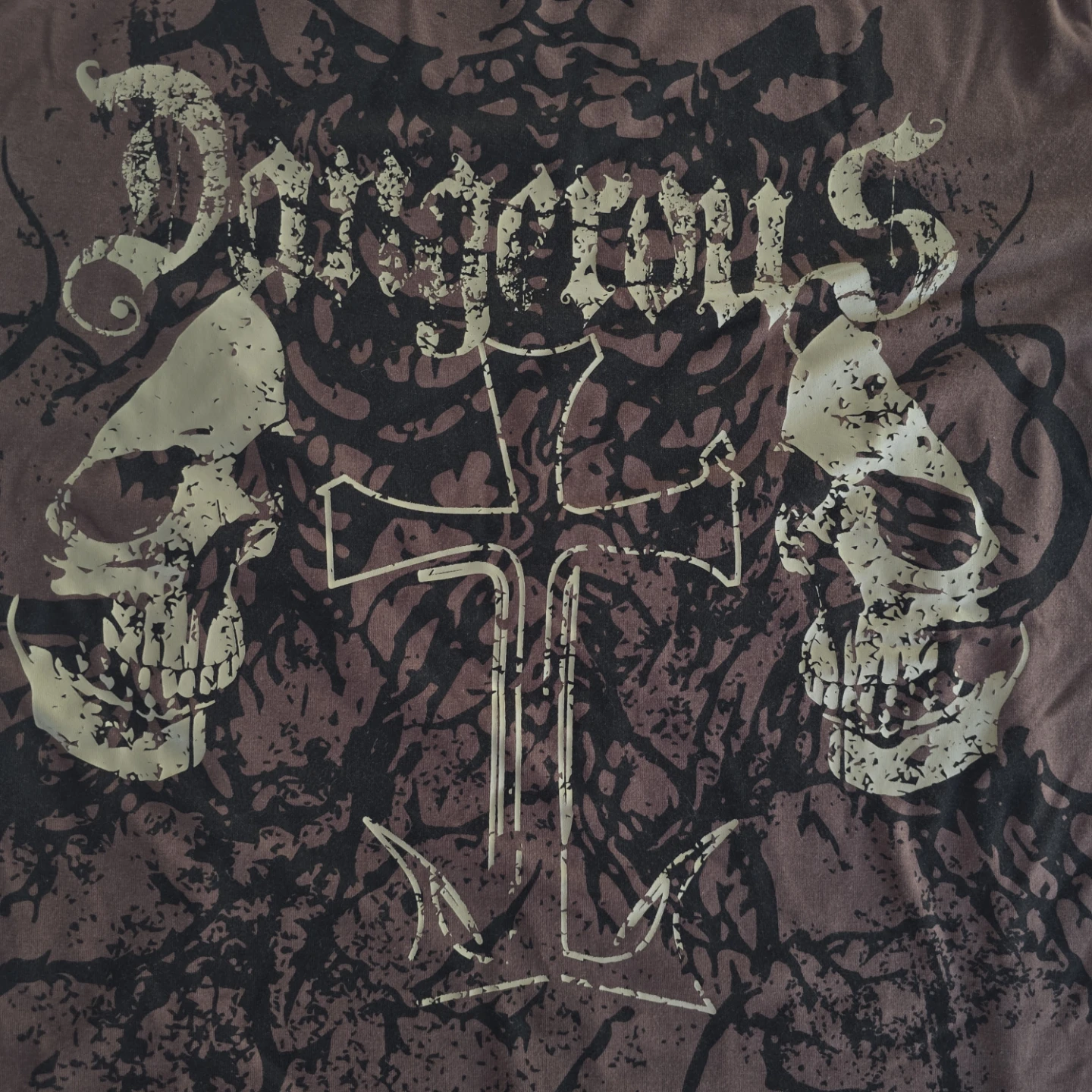 Skull Graphic Round Neck Short Sleeve Casual T-Shirt - photo 4