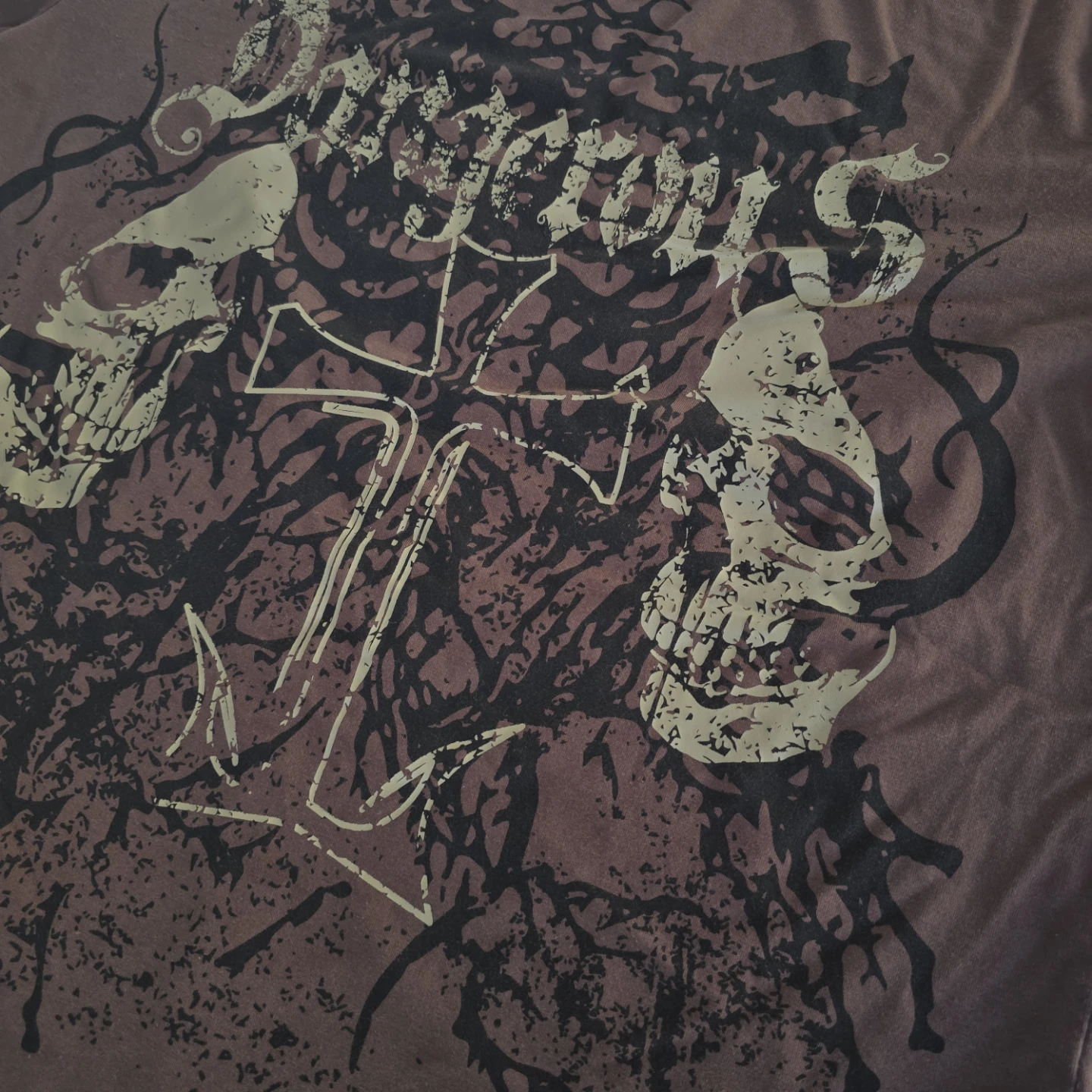 Skull Graphic Round Neck Short Sleeve Casual T-Shirt - photo 5