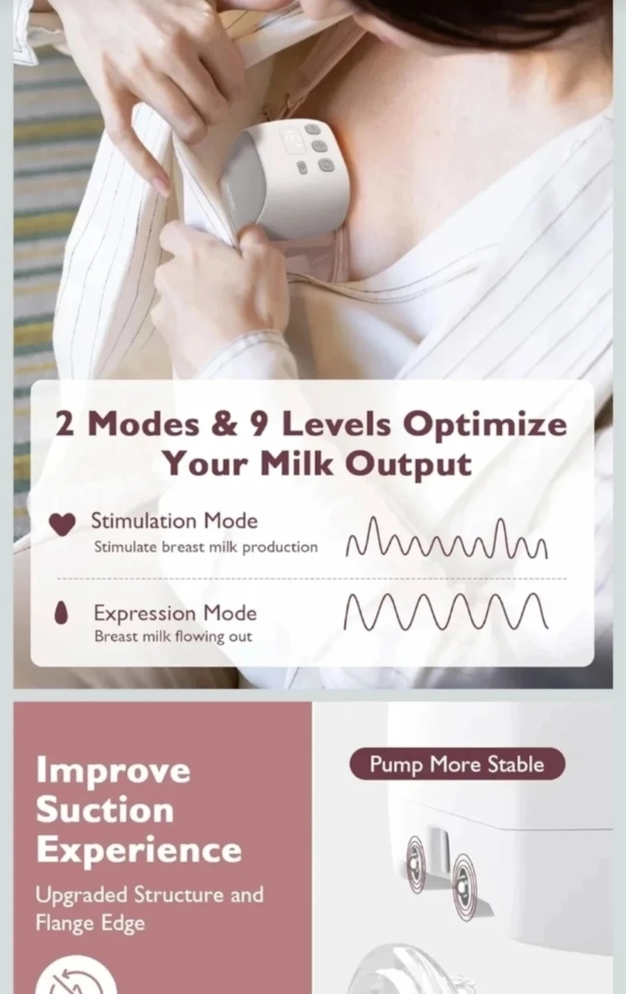 New Momcozy S9 Pro Updated Hands Free Breast Pump - photo 3