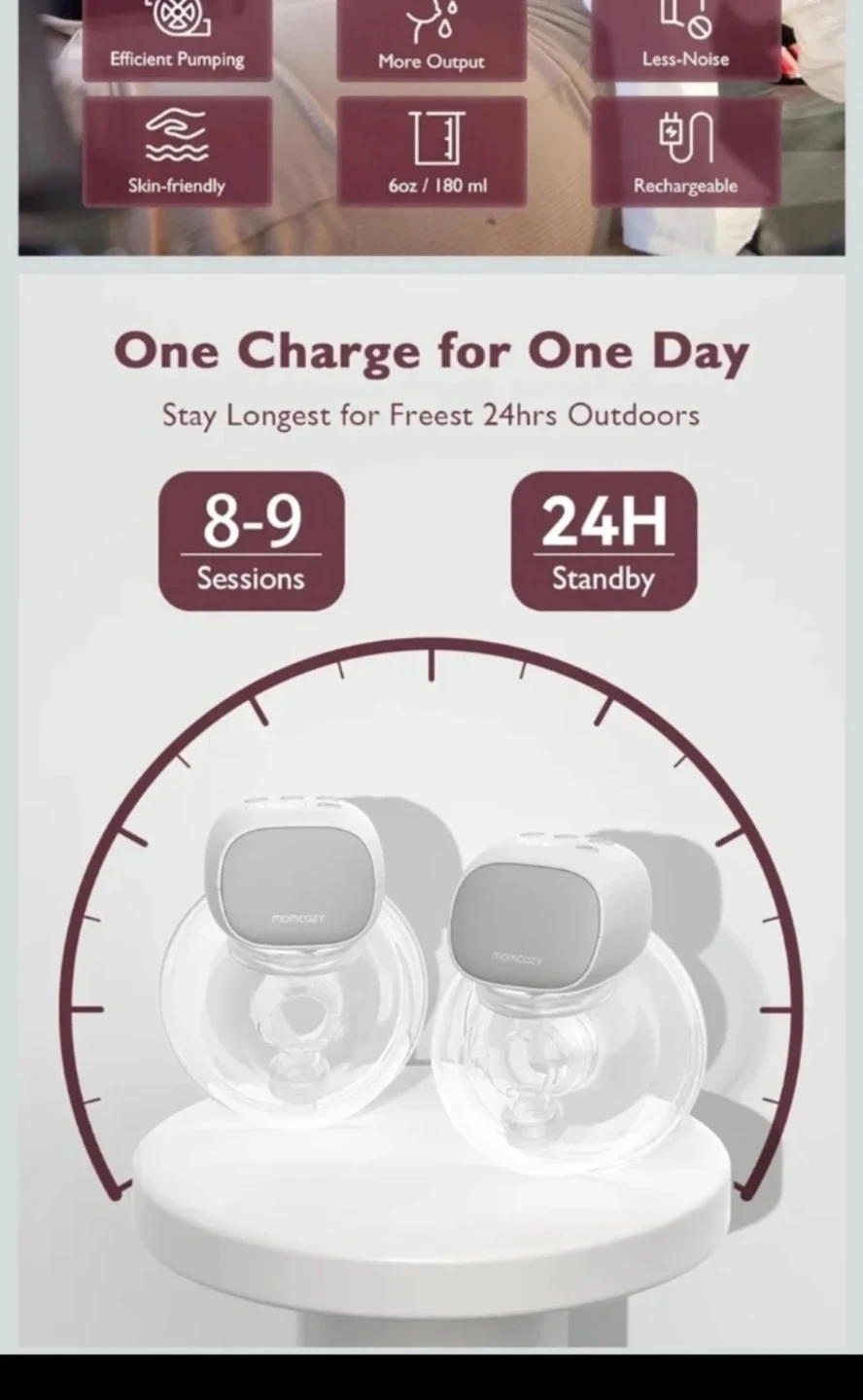 New Momcozy S9 Pro Updated Hands Free Breast Pump - photo 5