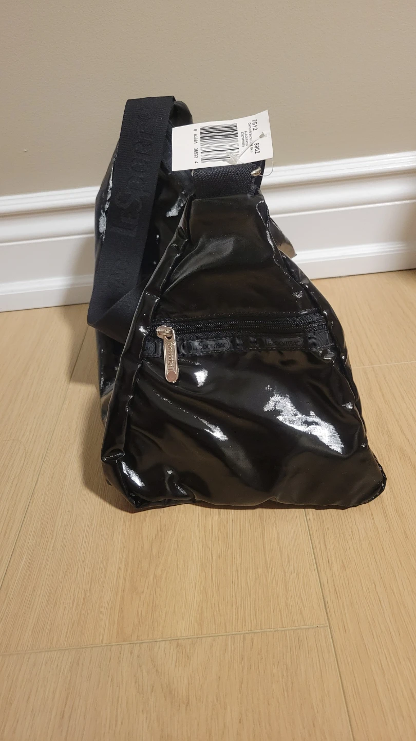 LeSportsac Shiny Black Shoulder Bag - photo 3