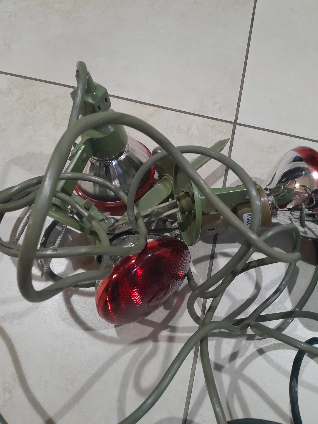 Outdoor Landscape Lights with Red and Green Bulbs - photo 3