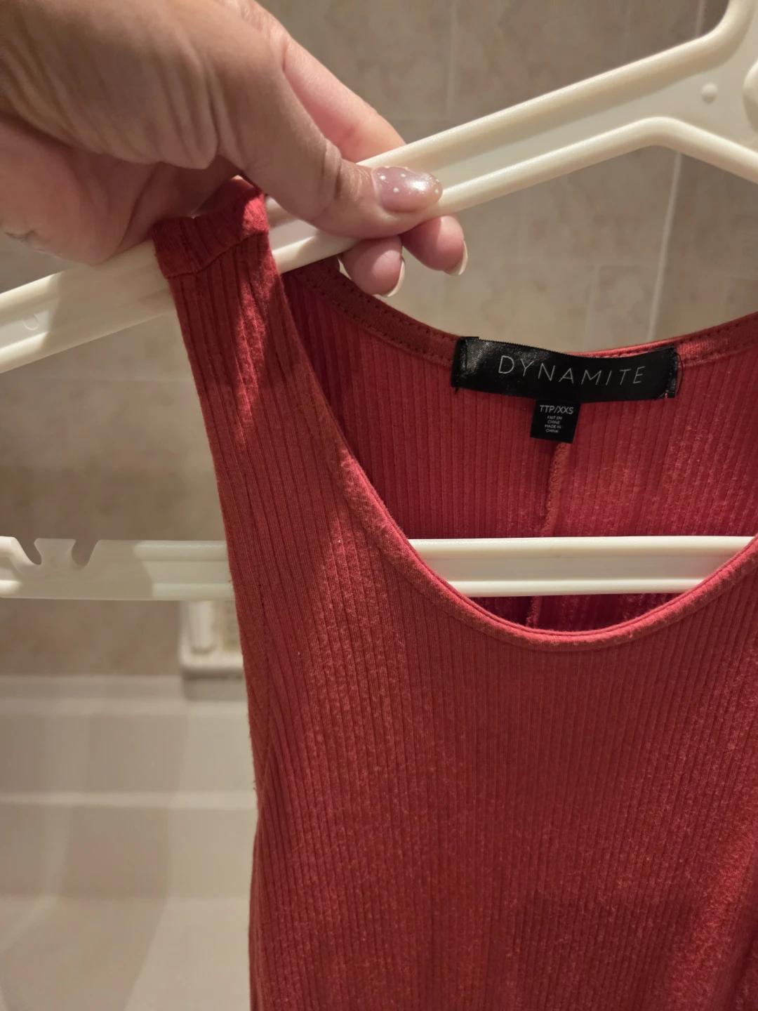 Dynamite Ribbed Tank Dress