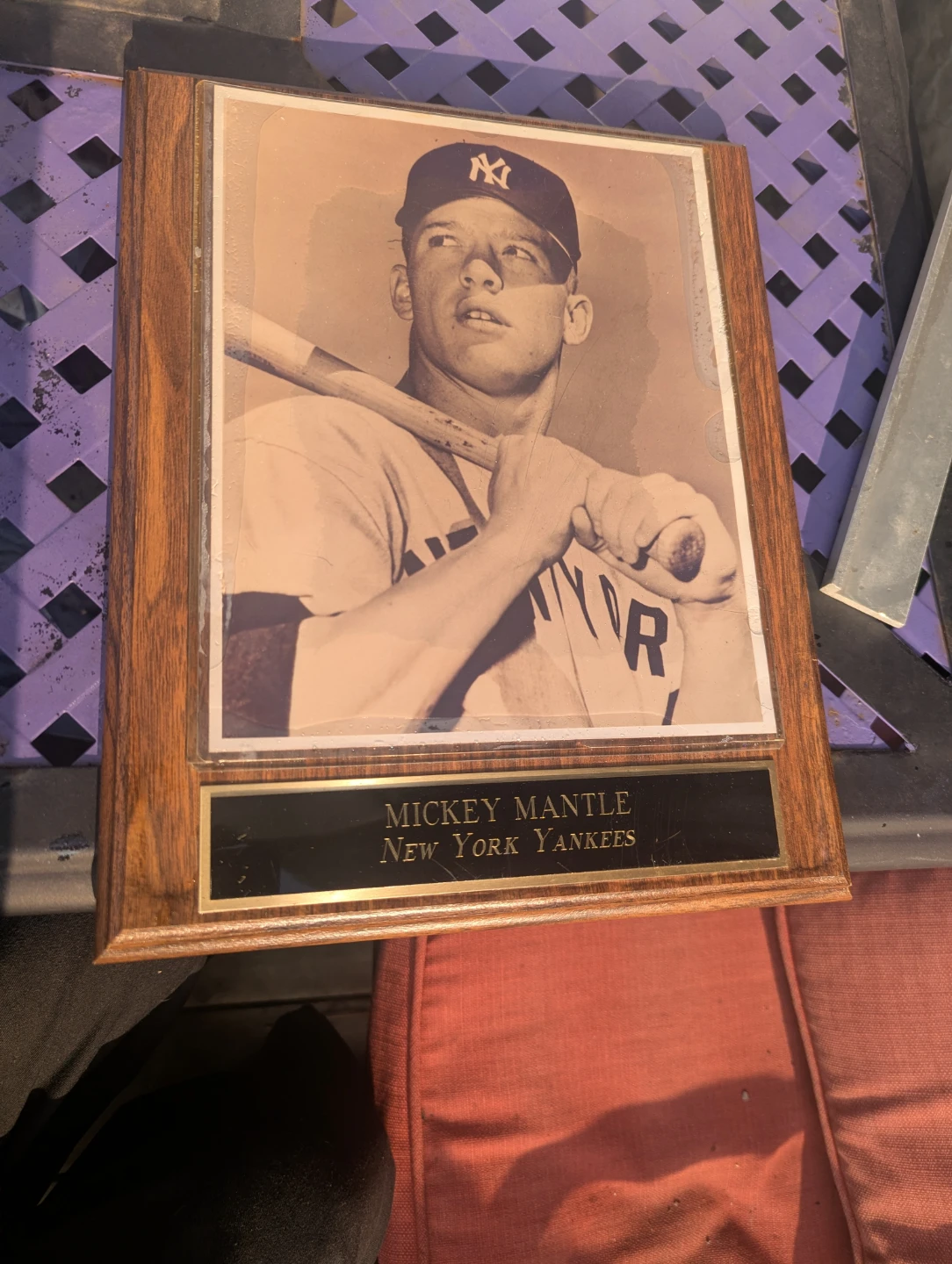 Mickey Mantle New York Yankees Plaque