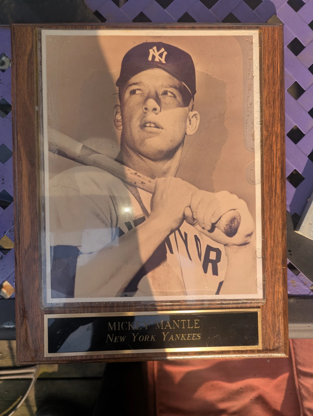 Mickey Mantle New York Yankees Plaque - photo 2