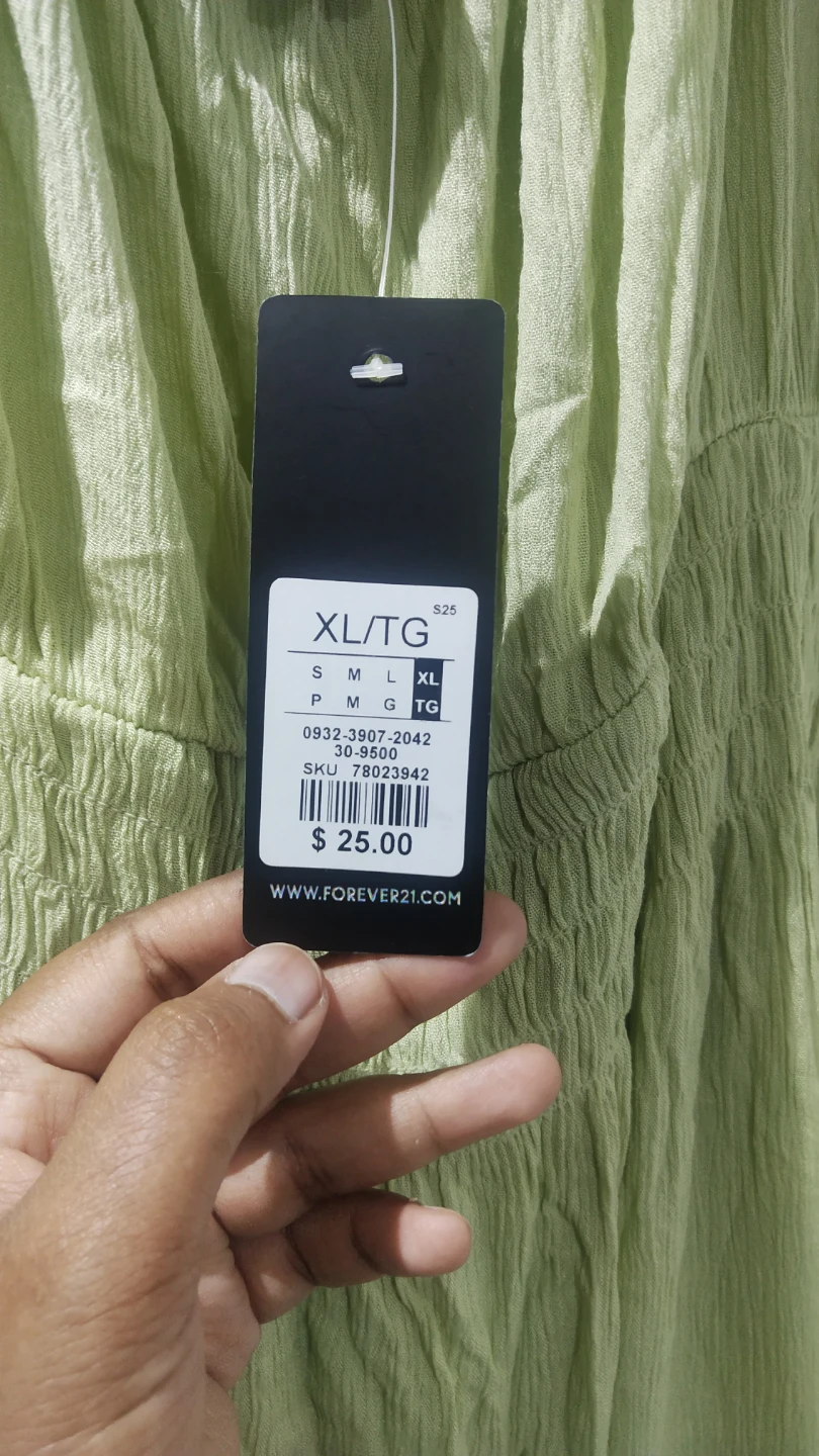 Forever 21 Green Tiered Dress XL - photo 2