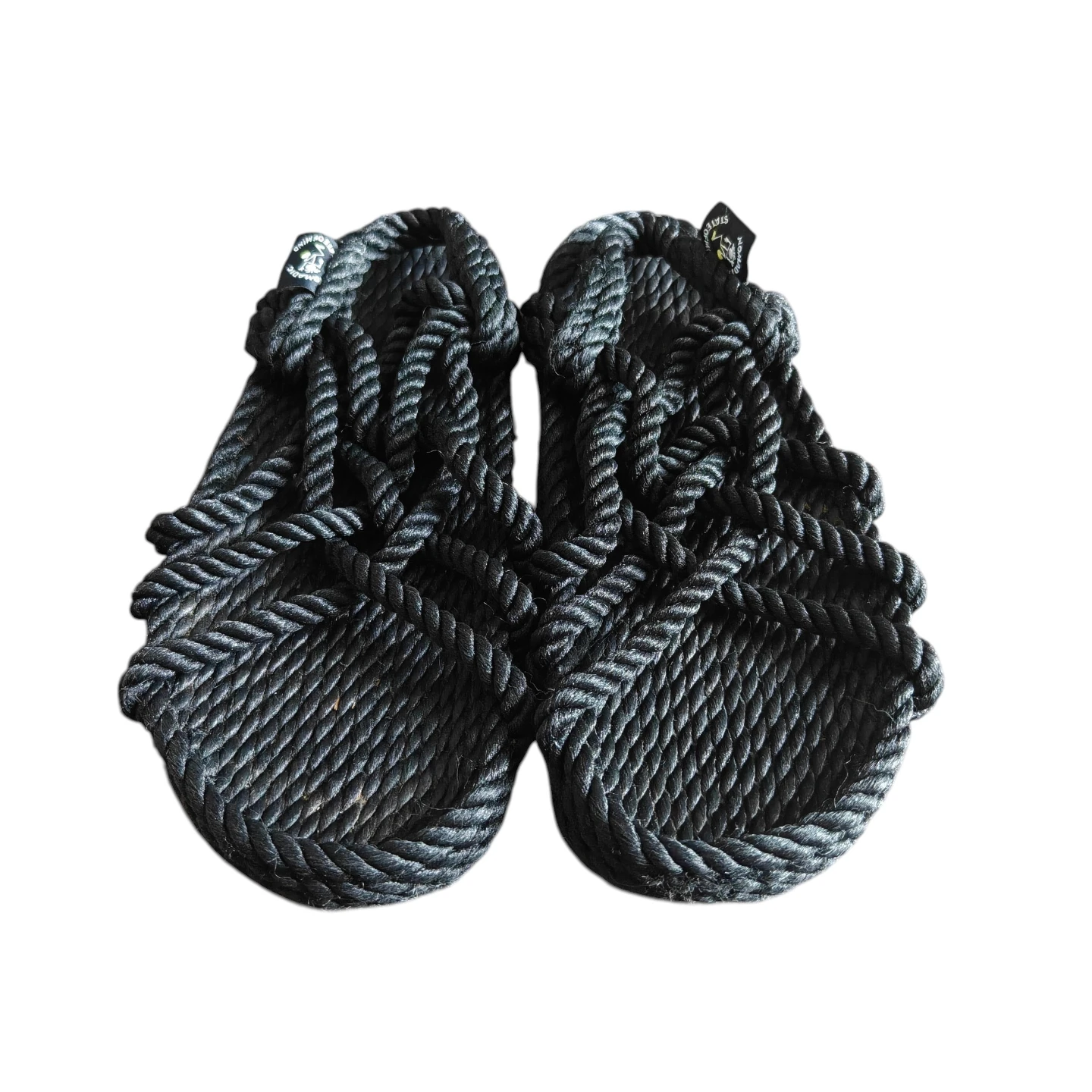 Nomadic State of Mind Black Rope Sandals Women's Size 5 Boho - photo 2