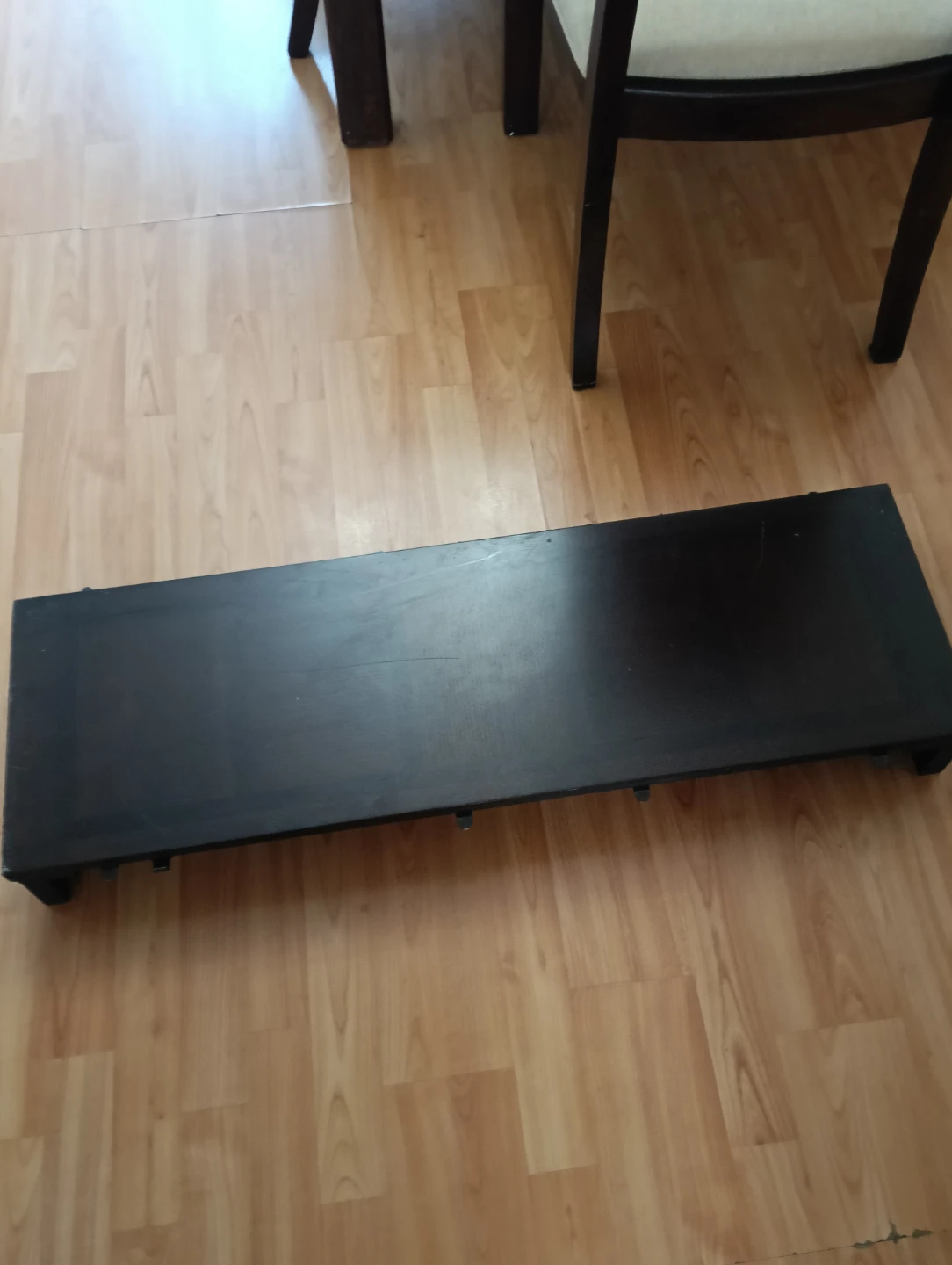 Dark Wood Dining Table and Chairs Set - photo 3