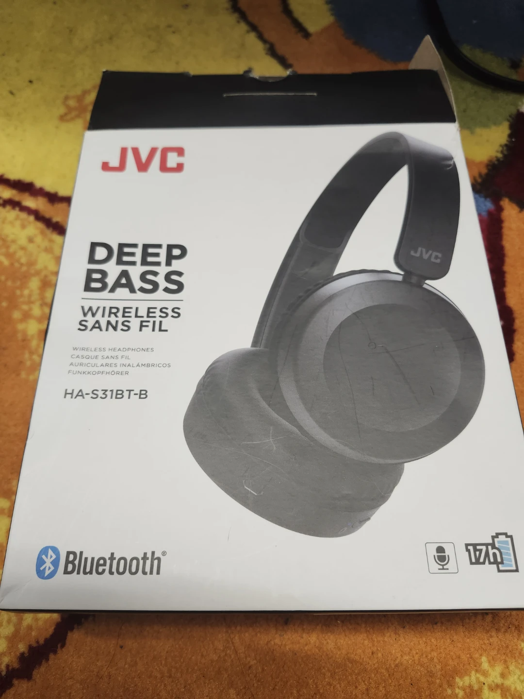 JVC HA-S31BT-B Deep Bass Wireless Headphones - photo 4
