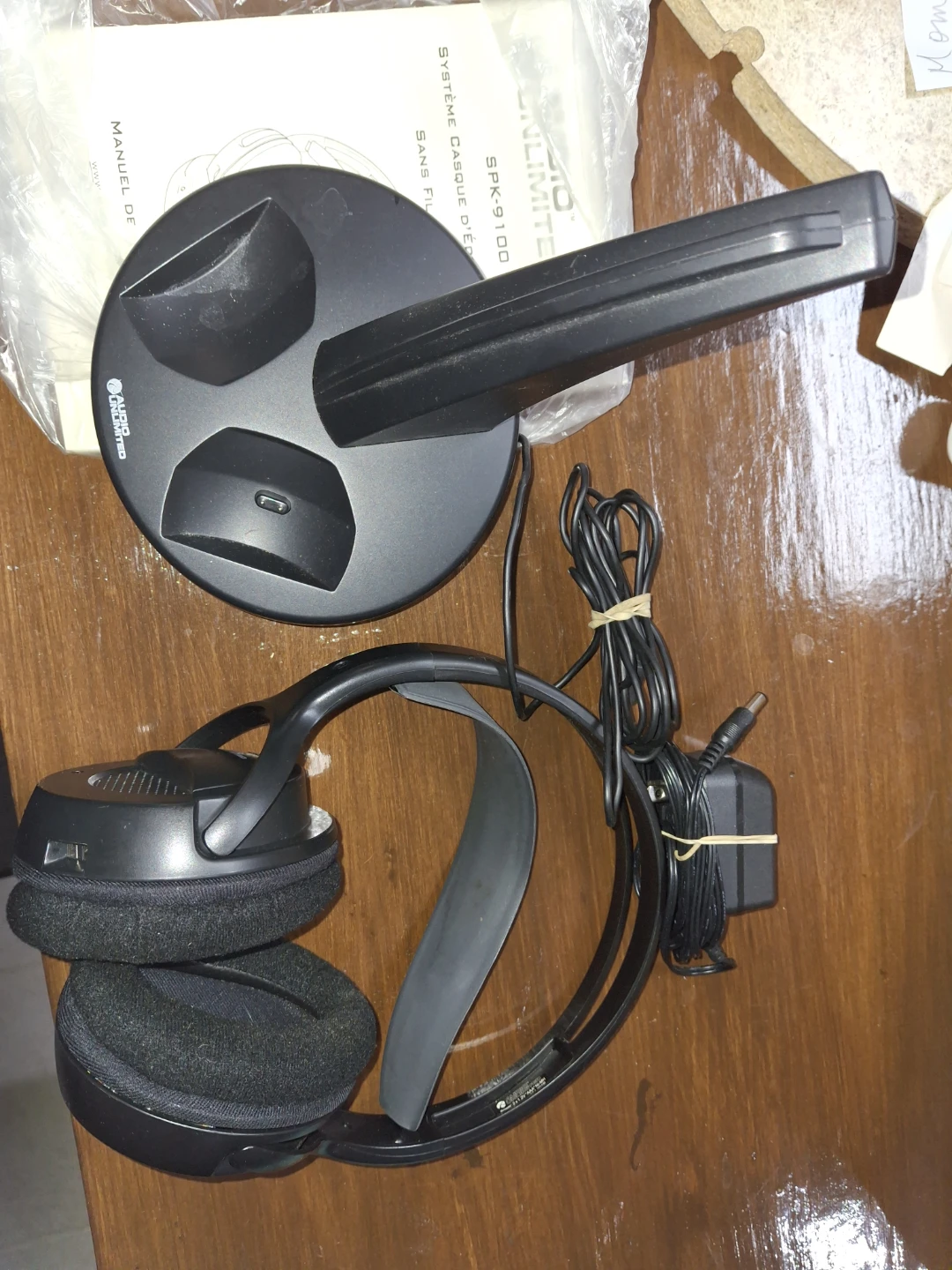 Audio Unlimited SPK-9100 900MHz Wireless Stereo Headphones - photo 5