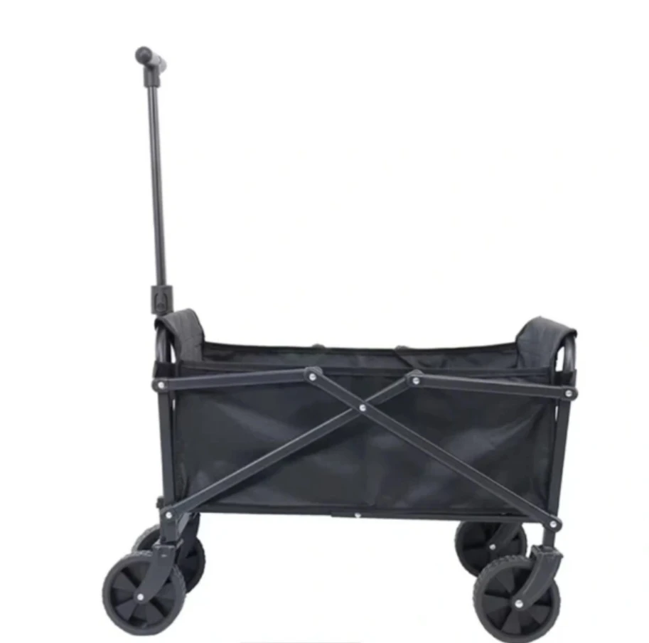 NWT Black Folding Wagon Cart with Extendable Handle - photo 2