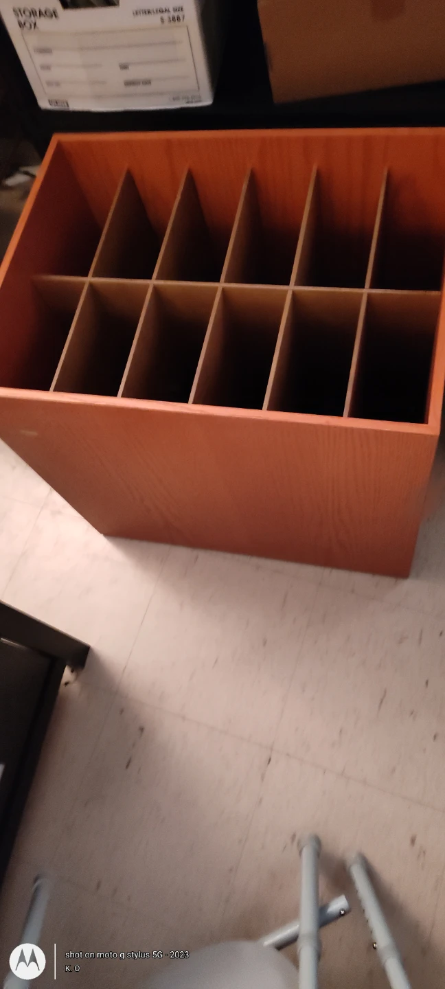 FREE Wooden 12-Slot Mail Sorter / Paper Organizer Cubby - photo 2