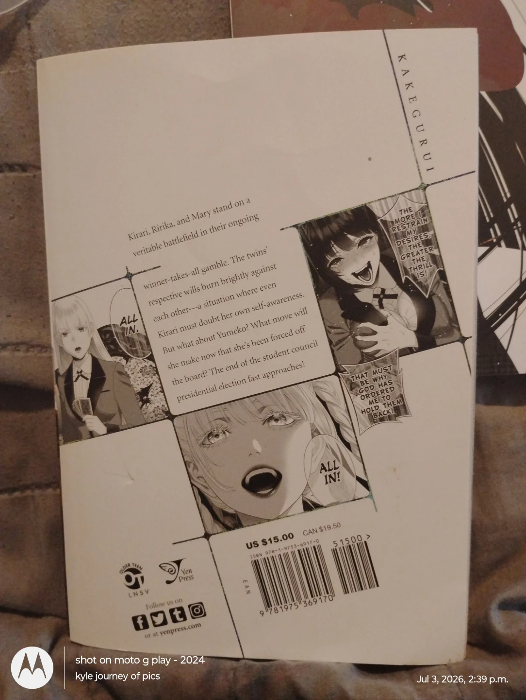 Kakegurui Manga Volume 16 - photo 2