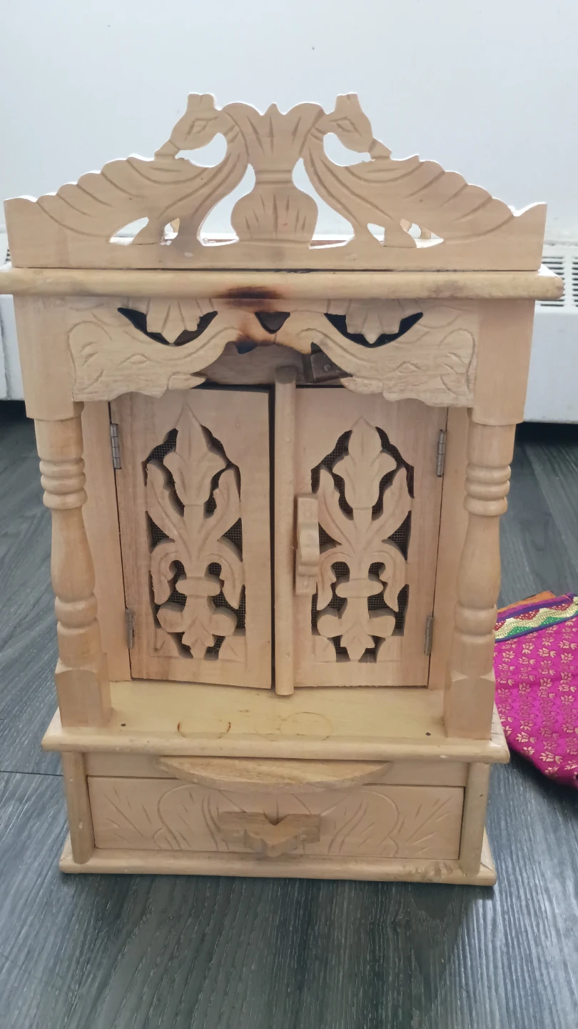 Sevan Wood Pooja Mandir Temple