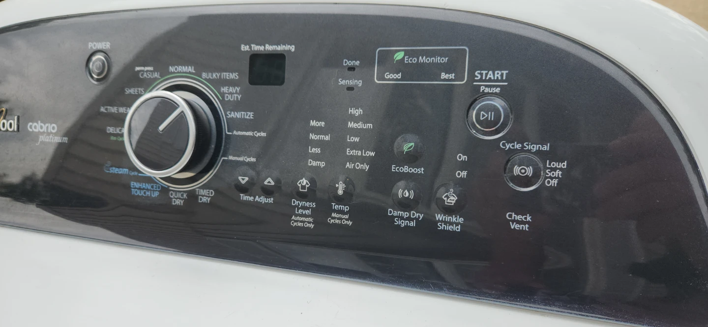 XL Capacity Whirlpool Cabrio Washer and  Gas  Dryer - photo 3