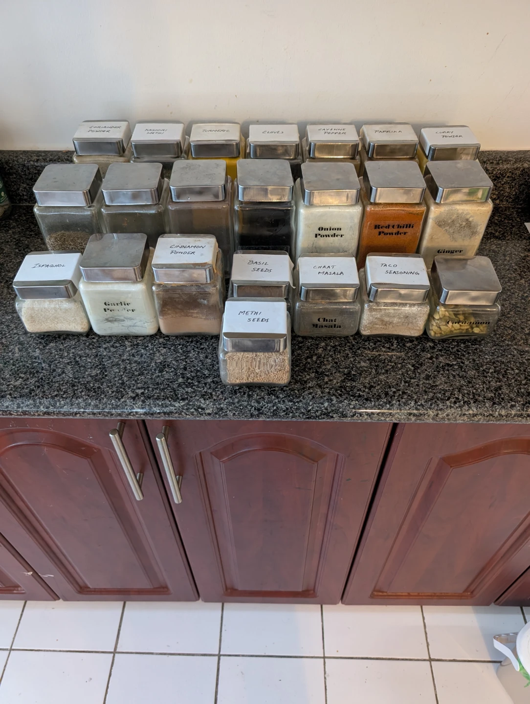 22 Spice Jars with Assorted Spices - photo 5