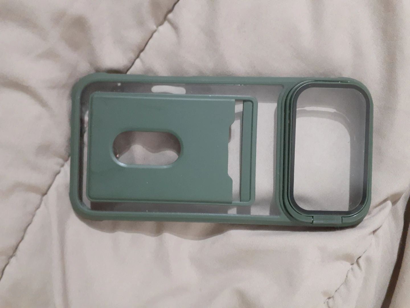 Green Phone Case with Card Holder
