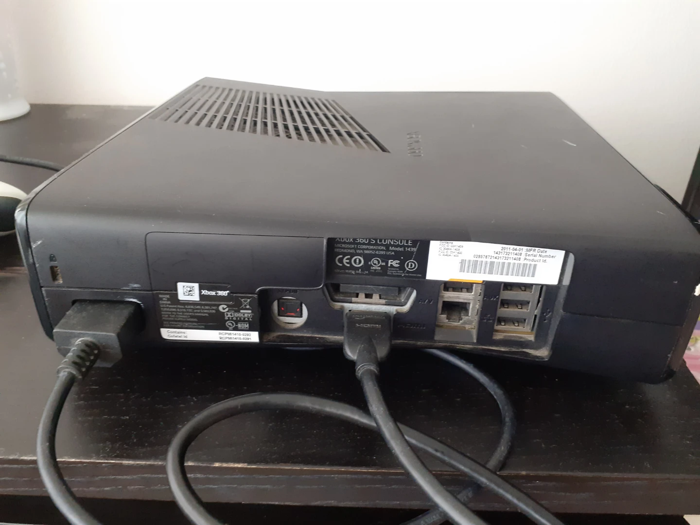 Xbox 360 S Console with 3 Controllers and Power Brick - photo 4