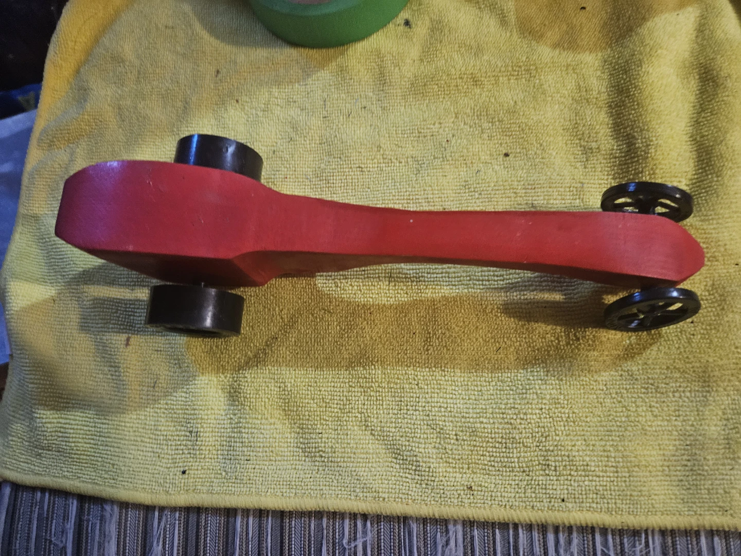 Red Wooden Toy Car - photo 2