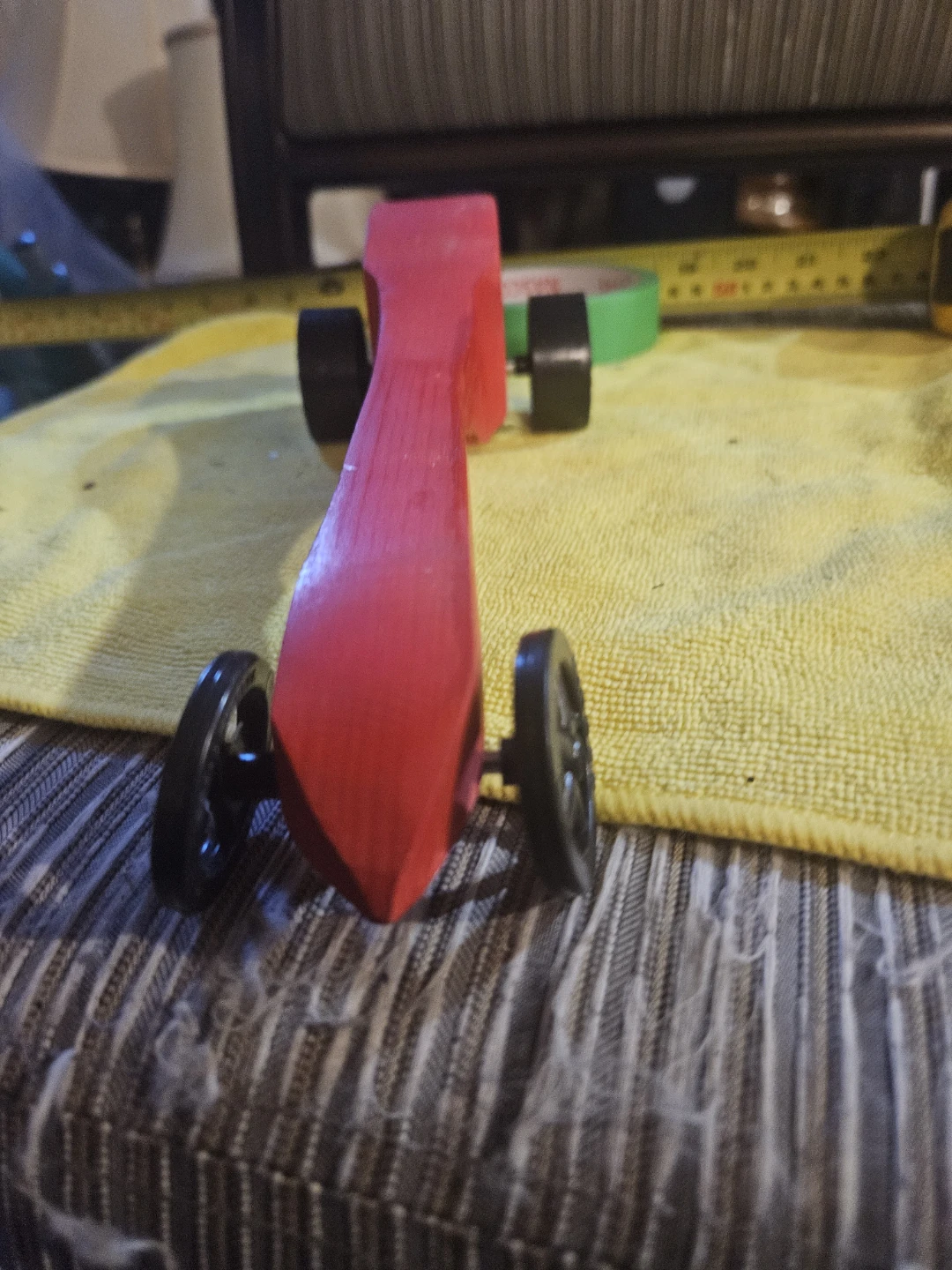 Red Wooden Toy Car - photo 3