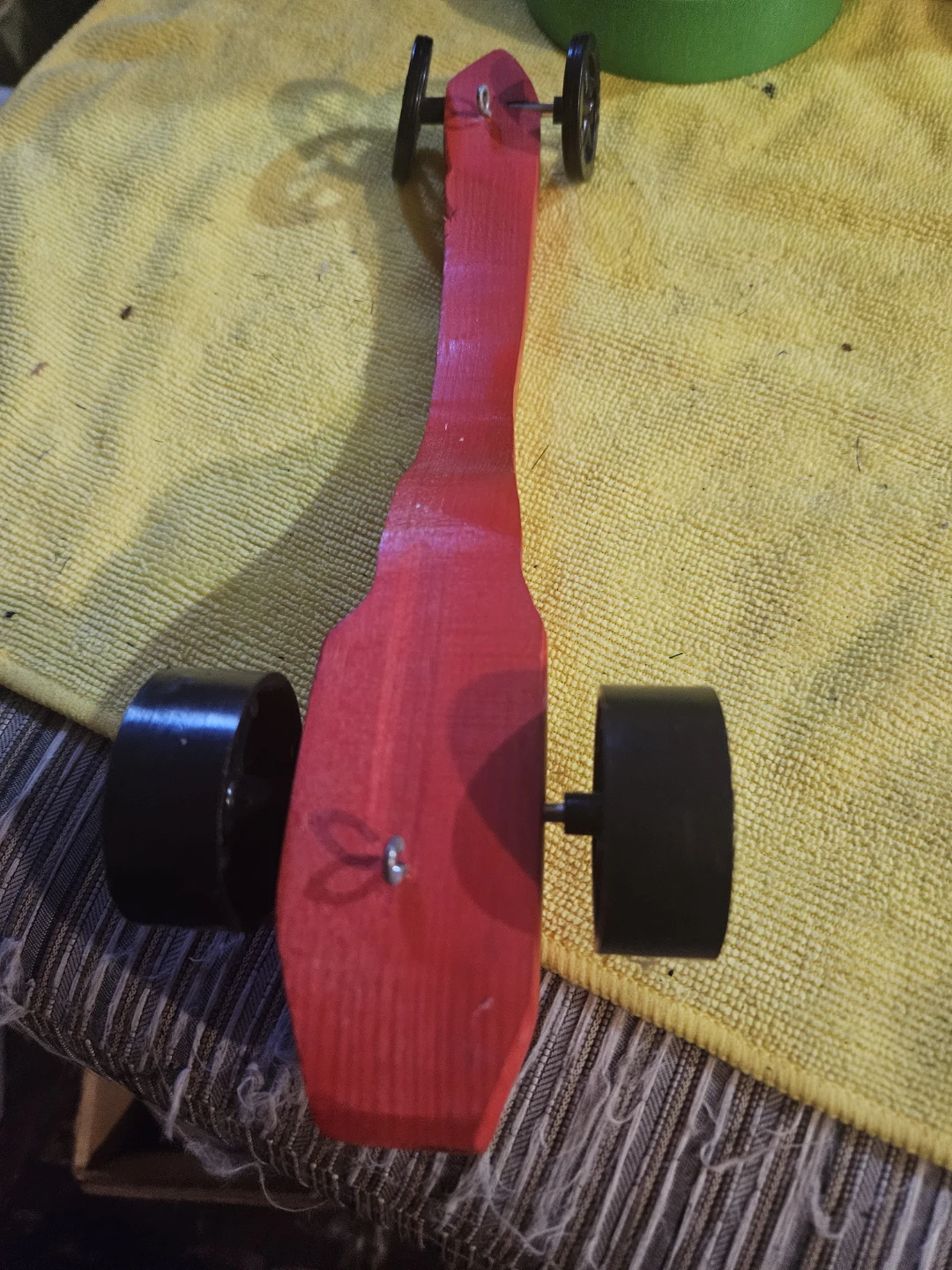 Red Wooden Toy Car - photo 5