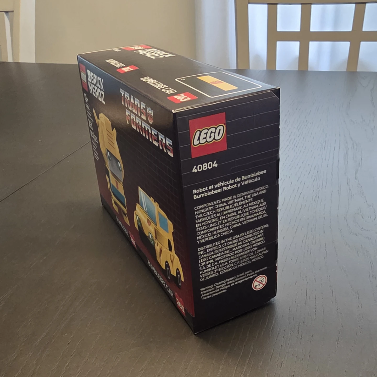 LEGO BrickHeadz Transformers Bumblebee Robot & Vehicle (40804) - photo 3