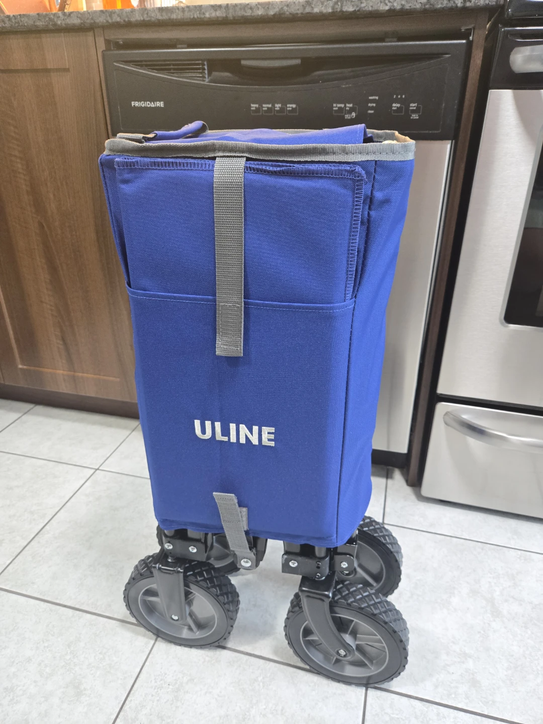 Uline Blue Folding Utility Cart Wagon - photo 3