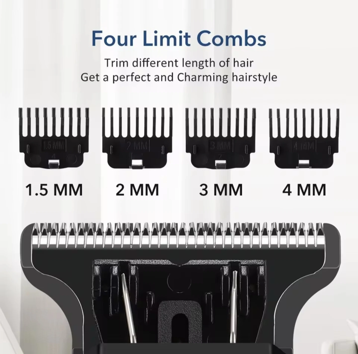Professional Hair Clipper with 4 Limit Combs - photo 4