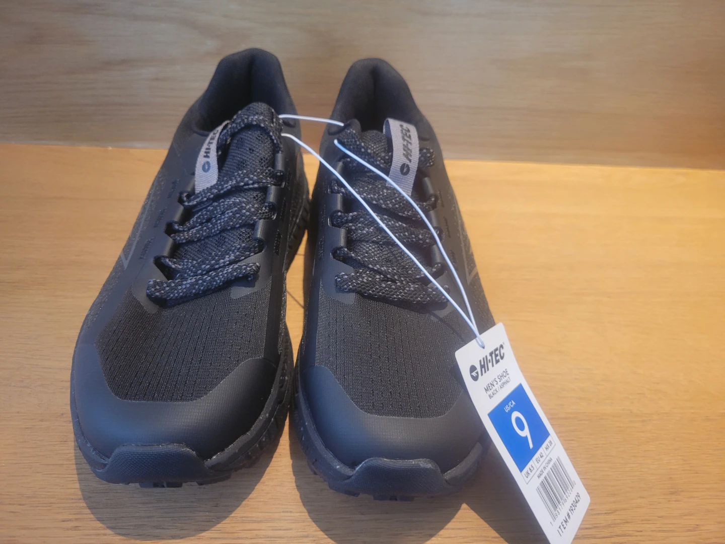 NEW Hi-Tec Men's Black Running Shoes - Size 9 - photo 4