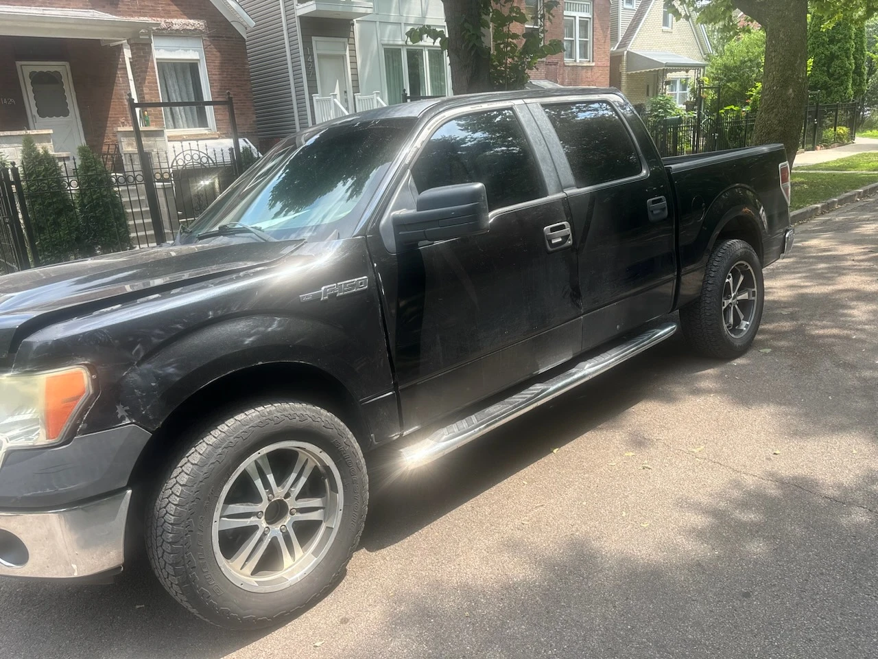 Black Ford F-150 Pickup Truck