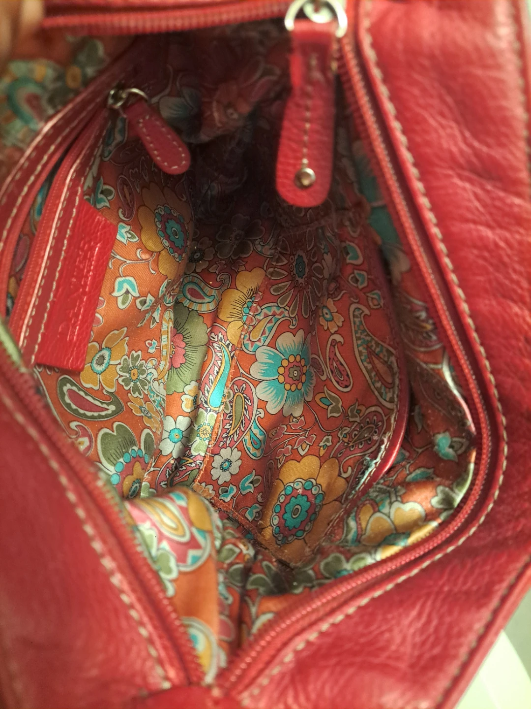 DANIER Red Leather Shoulder Bag - photo 4